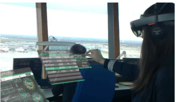 Fig 5. Air Traffic Control with HoloLens[18]