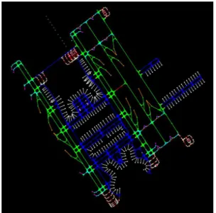 Fig 3. The Schematic Overview of Taxi Time Prediction Algorithm 3.3.1 학습 단계 Fig. 4는  임의의  항공기에  대한  ASDE 항적  데이터의 위치 정보를 노드링크 모델 상에 나타 낸  것이다