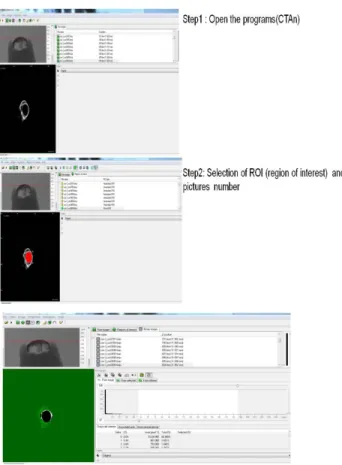 Fig.  1.  Mouse  calvarial  micro  CT  prescanning  image  and  transverse  section  image