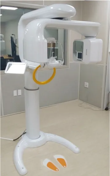 Fig. 1.  The newly developed dual-energy cone-beam computed to- to-mography (RCT720, Ray Co., Ltd., Seongnam, Korea) in this study.