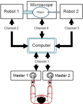 Fig.  1.  Basic  structure  of  a  micromanipulation  system