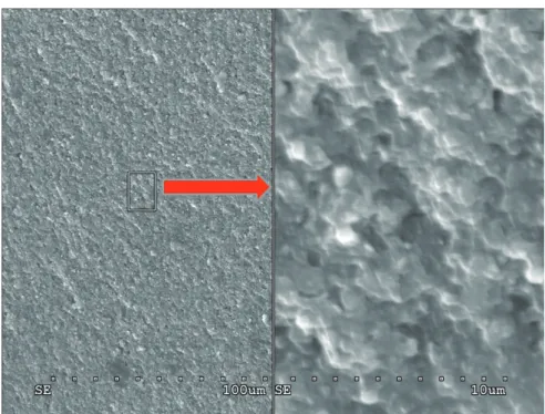Fig. 4.  Micro Structure of Nano Hybrid Ceramic (V사) 