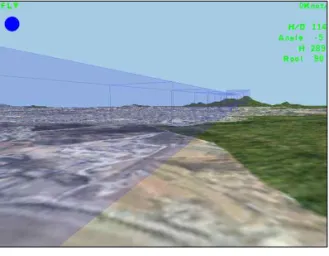Fig. 8 Tunnel in the Sky 2 - View from outside tunnel 2.2.2 주요기능 3D Engine은 기본적으로 갖추어야할 기능 이외에도 본 연구에 필요한 다음과 같은 기능을 추가로 가지고 있다
