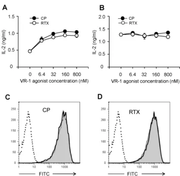 Figure 5. CP increased IFN-g producing CD8 T cells in mice infected  with rOVA. Mice were orally administered CP, infected with  VV-OVA, and then treated with the same doses of CP for consecutive 5  days, as described in Fig