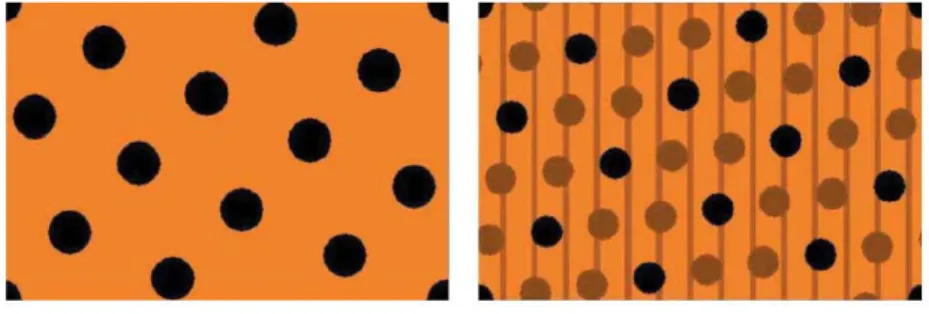 Fig. 6. The original and new design of polyurethan suction roll cover.