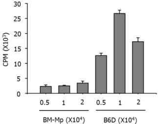 Figure 3. Comparison of the APC functions of BM-Mp and B6D cells.