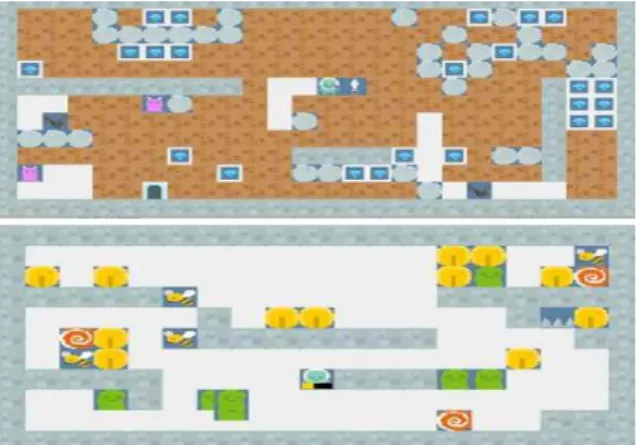 Fig.  2.  Example  of  GVG  –  AI  games  made  with  VGDL