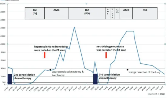 Figure 3. Schematic presentation of the patient’s clinical course. 