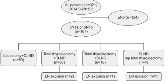 Fig. 1.  It  shows  a  flow  chart of  all  321  patients  enrolled. 