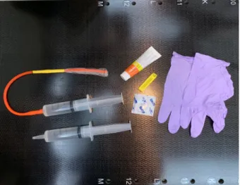 Fig. 1.  These	are	ingredients	for	rectal	balloons