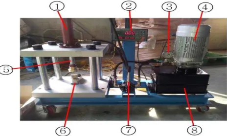 Fig.  2.  Hardness  measuring  apparatus  of  cubes.