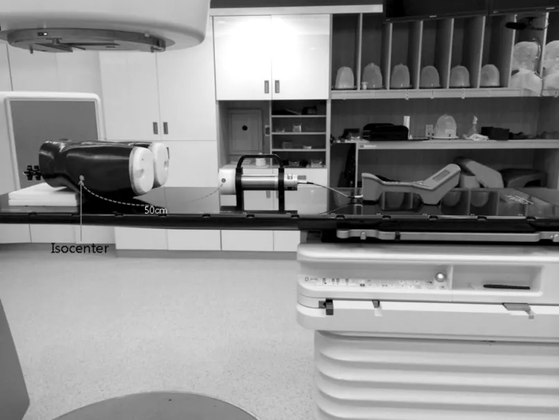 Fig 1. Setup for measuring photoneutron with Surveillance And Measurement 940 