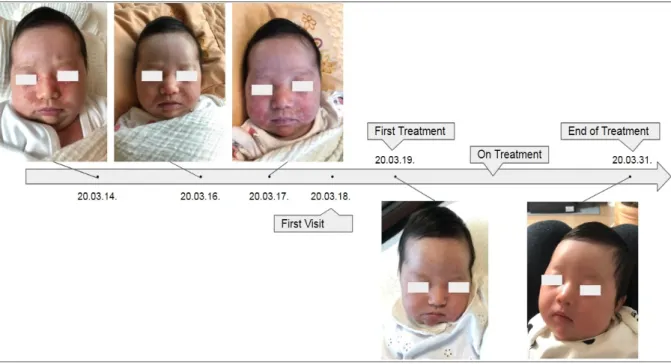 Fig. 1. Timeline of the patient