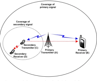 Fig. 1. Problem of transmitter-centric spectrum sensing.