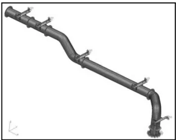 Fig. 7은 SDL의 하부 지지대를 강지지에서 탄성지지로 변경된  모습이다.  기존의  ECR  하부Steam  pipe는  “U”  볼트를  사용하여  지지하였으며,  이것을  고무  마운트로  변경하여  Steam  pipe에서  ECR로 전달되는 고체음을 차단하였다