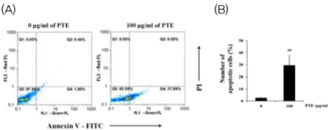 Fig.  2.  Flow  cytometric  profile  of  YD-10B  cells  stained  with  FITC  Annexin  V  and  PI