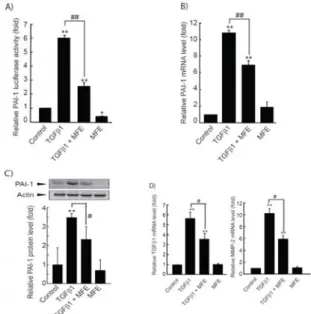 Figure  3.  Effect  of  MFE  on  the  Smad  3-induced  Smad  transactivation.