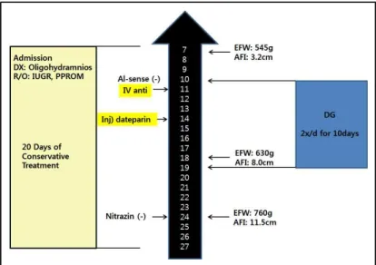 Fig. 4. Progress and treatment.