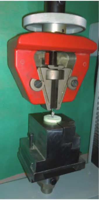 Fig. 3.  Pull-out test with a cross-head speed of 0.5 mm/