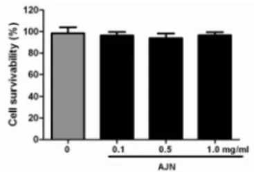 Fig.  1.  Effect  of  Achyranthis  Radix  water  extract  on  cell  viability  in  PC12  cells