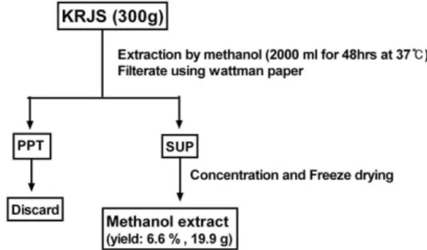Figure  1.  Preparation  procedure  of  extract