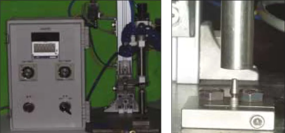 Fig. 1. Fixture and abutment used for this study. Fig. 2. Loading application instrument.