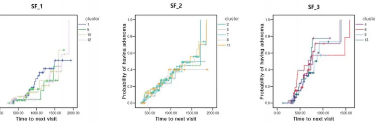 Figure 7. Clustering Results Based on Distribution of Survival Functions