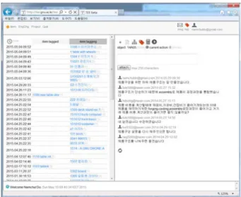 Figure 6. A Note Tag Timeline Window