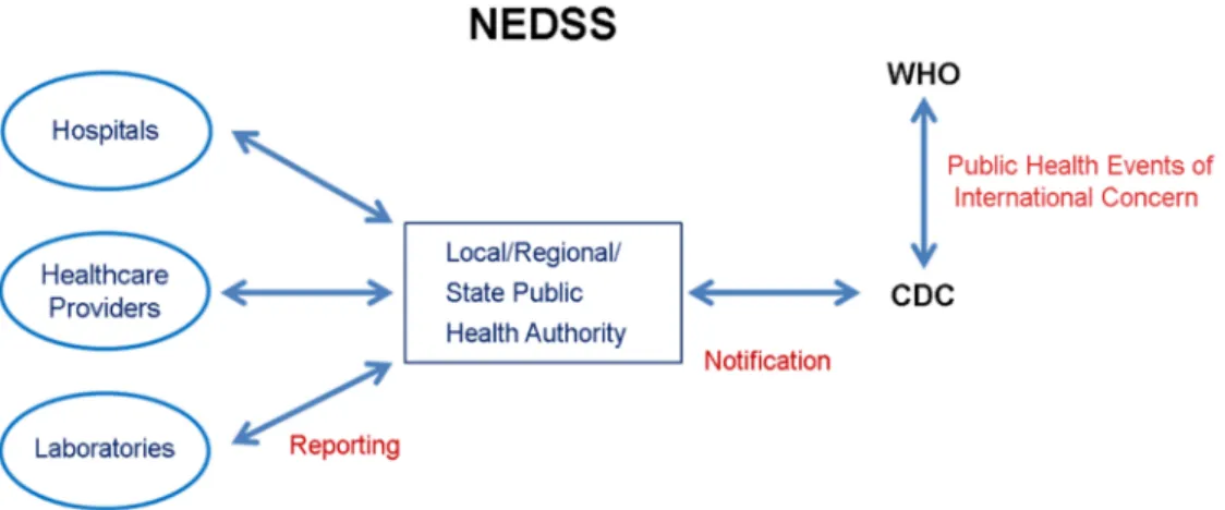 Figure 5. The schematic proposed presentation of  the internal collaborative network system for surveillance and control for infectious disease