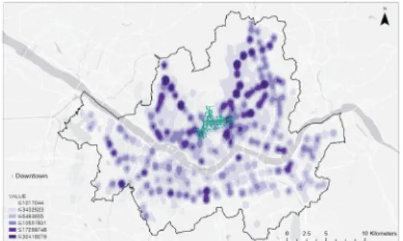 Figure 8. Jegi-dong visitor’s residence distribution