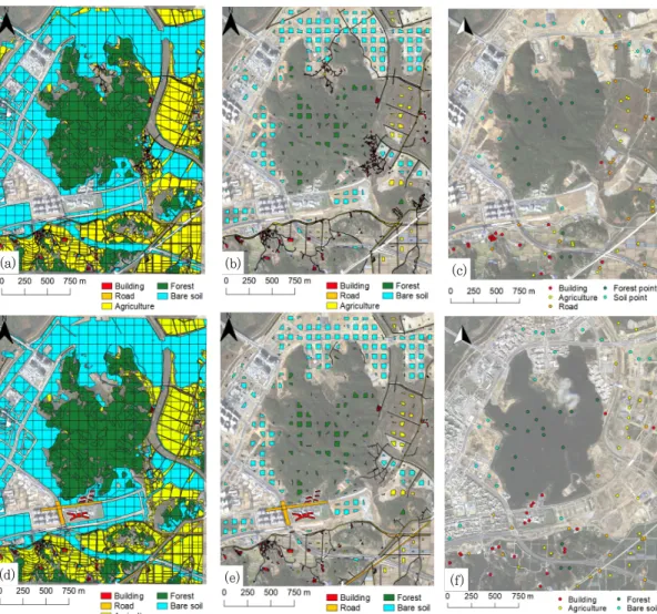 Figure 5. Result of ROI extraction based on spatial information and ground truth points for accuracy  verification
