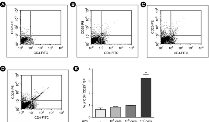 Figure 3. Production of  IL-10 by mouse peritoneal macrophages (A) and splenocytes (B) treated with Bifidus strain A28