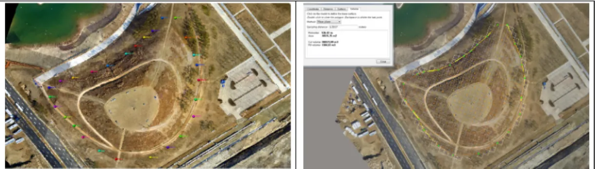 Figure 11. Mass calculation processing by Context capture and Accute 3D viewerSfM기반의  3가지  영상해석  툴(  Pix4Dmapper, 