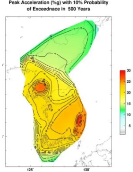 Figure 1. National Security Agency Nationa  Earthquake Risk Map