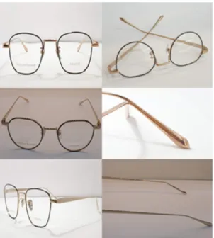Fig.  1.  Photograph  of  the  eye  glasses                       (model:  FRASTER  Clock  1)
