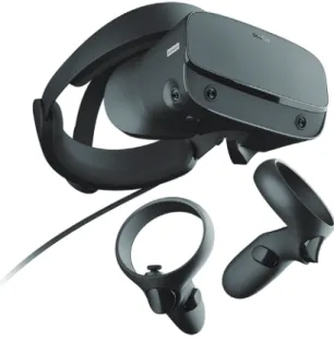 Fig. 3. Environment of virtual reality simulation. (A) Virtual malocclusion model and multiple choice questions that are shown  to the participants