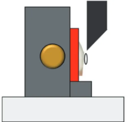 Fig. 4. Schematic drawing of shear bond strength mea- mea-surement.