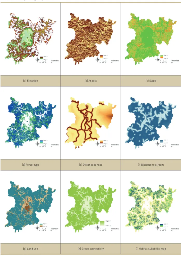 Table 4. Each maps using fuzzy function