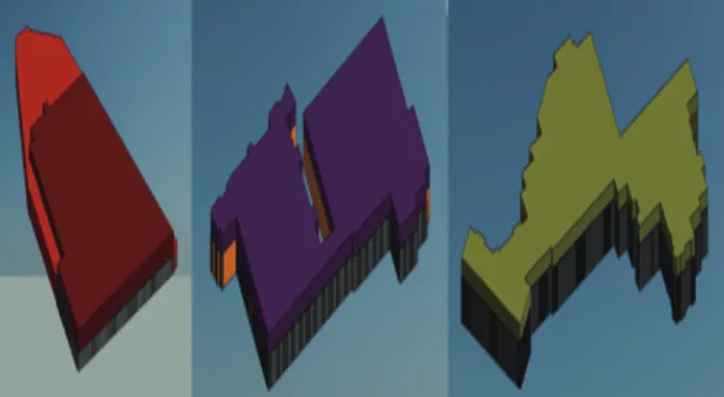 Figure 14. Quantity take-off for H-beam and  sheet pile revit family
