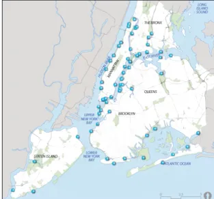 Figure 9. Neighborhood areas for enhancing blue network (CWP, 2011, pp.167)기술을 통해 자연환경을 회복하여 수변공간을 여가 및 상업공간으로 탈바꿈하고자 하였다