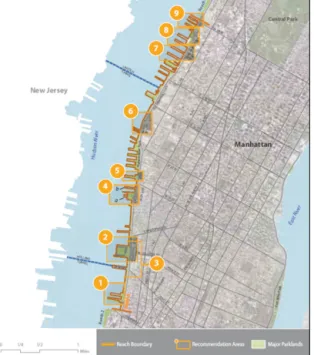 Figure 10. Reach 3 - lower westside manhattan area (CWP, 2011, pp.167)