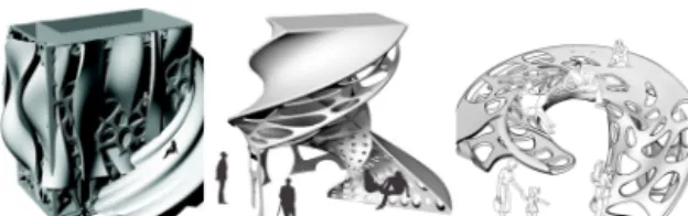 Figure 2. Samples of multi-semantic form assembling (Autodesk revit)