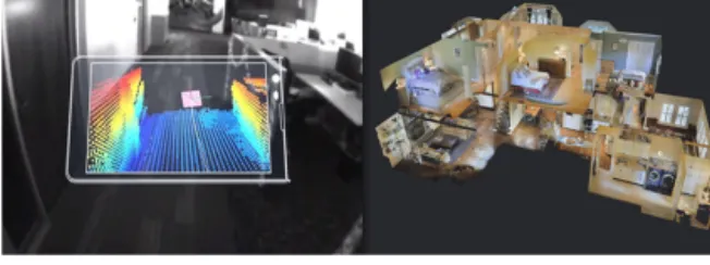 Figure 11  Google Tango project indoor scanning and Matter- Matter-port 3D scanning model (Source: Google)하여 대응절차를 순차적으로 신속하게 알려주어 현장에서 발생되는 위험 요소를 줄여주며, 유사시 관리자에게 준비된 시나리오를 제공함으로써 재난상황에 맞춰 효과적인 대처방법을 제공할 수 있다