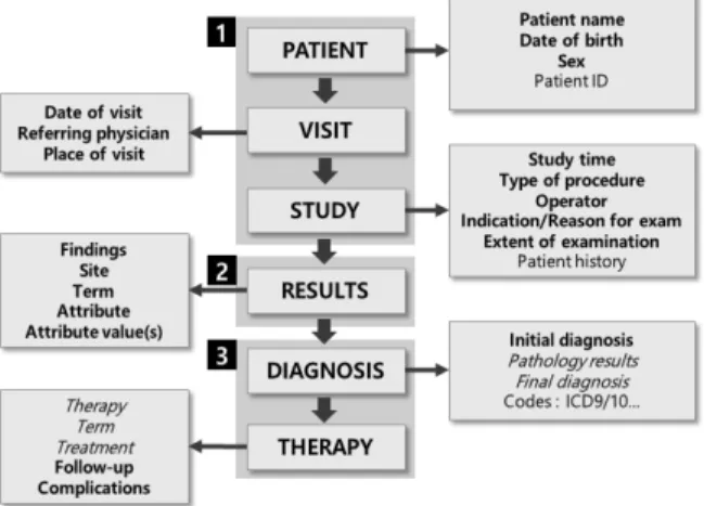 Fig. 1. Procedure of Diagnosis 접근하기  어려운  소장을  관찰할  수  있기  때문에  소장  관련 질환을  진단하기  위하여  많이  사용되고  있다[2].캡슐내시경을  통한  진단  과정은  Fig