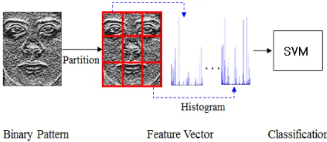 Fig. 7. Facial Expression Recognition Approach Based on  Histogram Feature and SVM