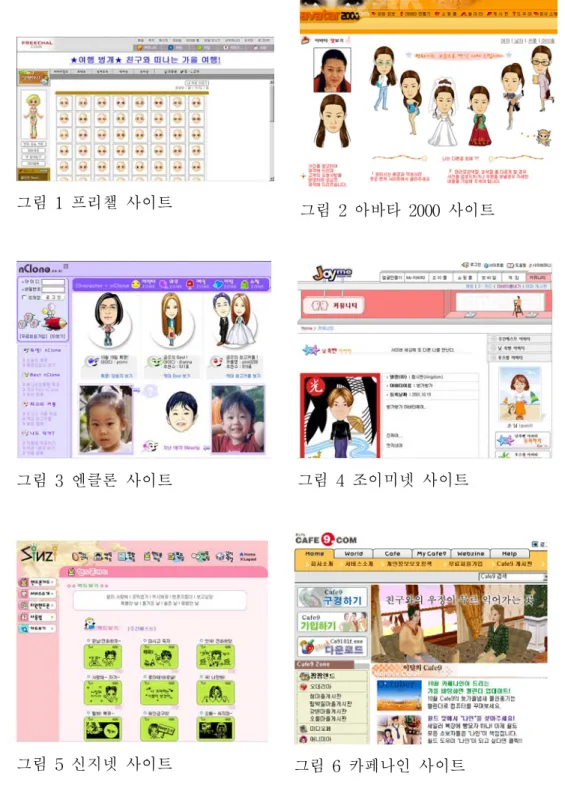 그림 3 엔클론 사이트 그림 4 조이미넷 사이트
