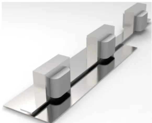 Fig. 6 The combination of an electromagnet and a link to  the bottom of the core due to the shape Change