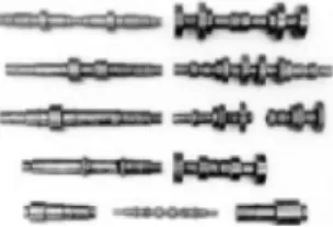 Fig. 1 Typical products of the cross wedge rolling process