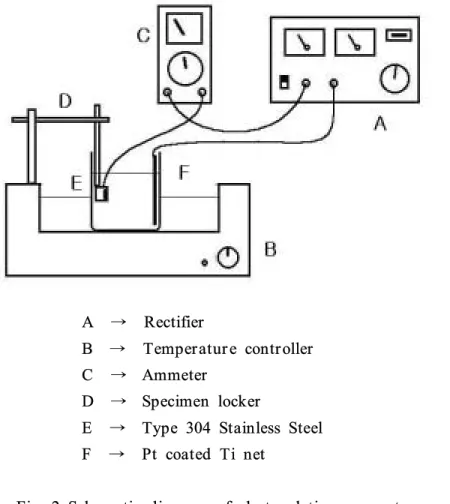 Fig. 2 Schematic diagr am of electr oplating appar atus