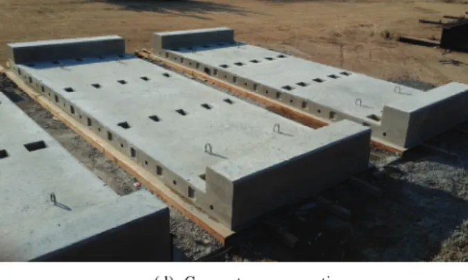 Fig.  3  Manufacturing  of  integrated  precast  decks
